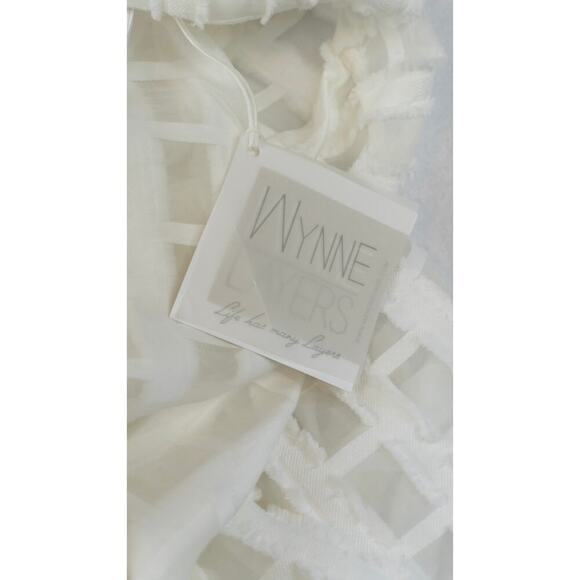 Women's Wynne Layers White Pattern Square Cardigan - Size  XL - Picture 5 of 6